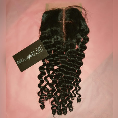 Luxurious Curly Sheer Lace Closure